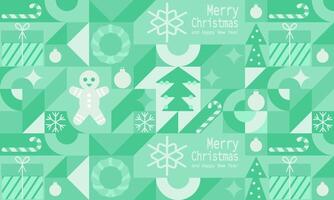 Geometric elements pattern design for christmas and new year holidays. vector