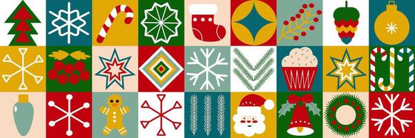 Geometric pattern with winter blue patterns, Christmas trees in Scandinavian style. New Year's fashionable color pattern for textiles vector
