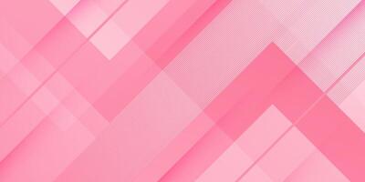 Colorful gradient pink 3D background with square shape and lines. Trendy illustration with simple overlap pattern on background. Smart design for your promotions. vector