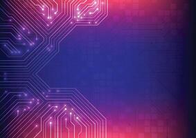 Abstract background with technology circuit board texture. Electronic motherboard illustration. Communication and engineering concept vector