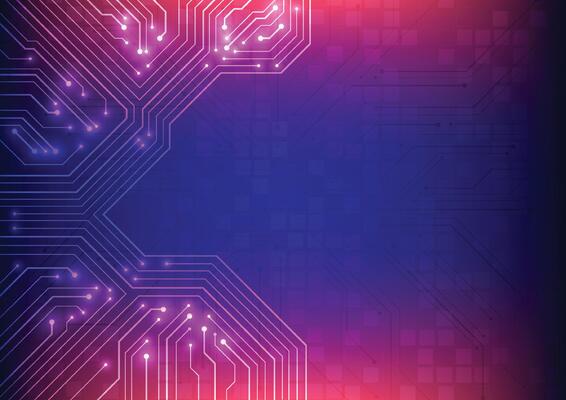 Abstract background with technology circuit board texture. Electronic motherboard illustration. Communication and engineering concept