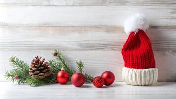 Red Cap on White Background photo