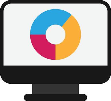 Analytics Graph Report vector