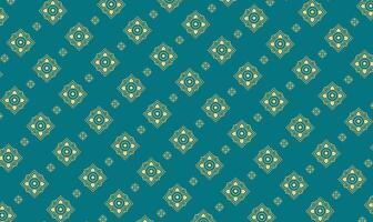 Vibrant Geometric Pattern with Yellow Accents on Teal Background vector