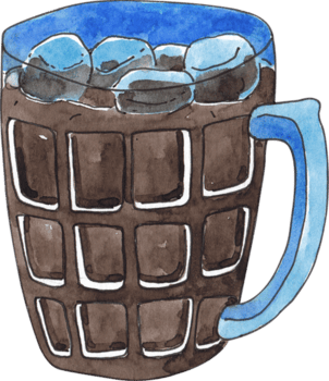 o-liang thailändisch trinken, handgemalt Aquarell Illustration png