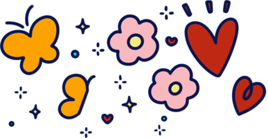 Handdrawn cartoon happy rainy concept png