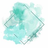 abstract hand painted watercolour background with diamond shaped frame vector