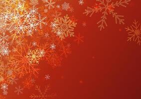 Decorative Christmas background with snowflakes design vector