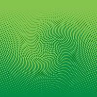Color halftone in cool green tints. The shape is a twist vector