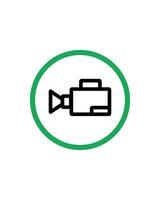 Videography Allowed Sign Design for Filming Areas and Media Friendly Zones vector