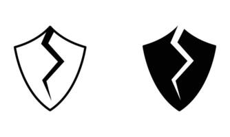 illustration of security and privacy breach vector