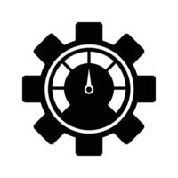 cogwheel with speedometer vector