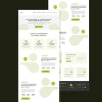 Editable Multipurpose Business B2B E-newsletter email marketing template l Landing Page Layout vector
