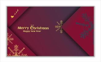 red gradient luxury elegant with gold snow landscape collection for christmas editable template for greetings card vector