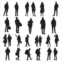 Artistic Men Silhouette with Dynamic Lines on White Background vector