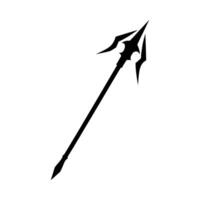 Axe Silhouette with Minimalistic Design on White Background vector