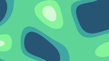 Green background with blue and green abstract shapes. video