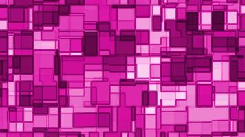 Pink and white squares, overlapping and creating a pattern. video