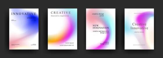 Abstract gradient poster template. Modern Covers Design. fluid gradient background design. Trendy front page design for Banner, Poster, Flyer vector