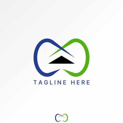 Logo design graphic concept creative premium stock image graphic inital M font infinity triangle up Relate to monogram typography art abstract