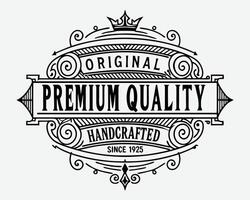 Premium Quality - vintage label design elements. vector