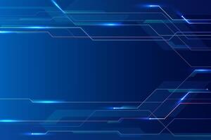 Digital technology speed connect gradient blue background, cyber nano information, abstract communication, innovation future tech data, internet network connection, Ai big data, line dot illustration vector