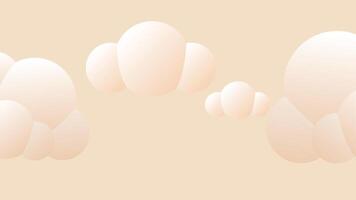 Simple abstract background with cloud shape art in background. Wallpaper design for social media posts. Paper background in minimal trendy flat style with copy space vector