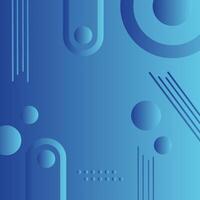 Blue gradient Background with Circle square shape Product background Modern futuristic Flat design for presentation vector