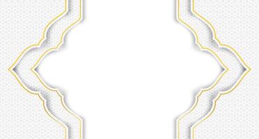 Abstract. Islamic background. Design with geometric shape white background. . vector