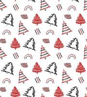 Christmas tree seamless pattern background. . vector
