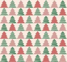 Christmas tree seamless pattern background. . vector