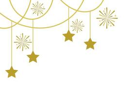 New Year Star Firework Decoration vector