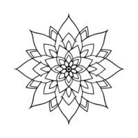 ntricate Mandala Line Art with Patterns vector