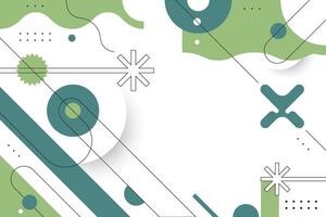 Geometric abstract shape background. Green, Sage, White color. Trendy design element. Brutalism style. vector
