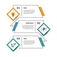 Business infographic template. Minimalist modern. 3 option step and journey. Business elements design. vector