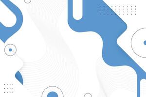 Geometric abstract shape background. Blue, Grey, White color. Trendy design element. Brutalism style. vector