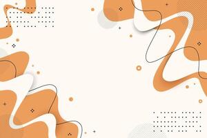 Geometric abstract shape background. Beige, Brown, White color. Trendy design element. Brutalism style. vector