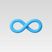 3d Realistic Limitless symbol vector