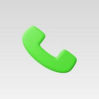 3d Realistic Phone Call vector