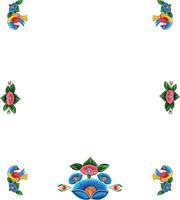 A Colorful Rickshaw painting on a white paper. line art in indian style. vector