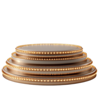 Podium with Lights on Transparent Background png