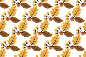 Autumn seamless pattern backround template vector