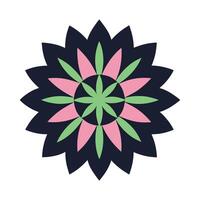 Bold Floral Motif for Print and Web vector