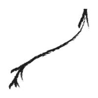Up arrow with feathers. Hand drawn charcoal arrow. vector