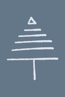 35.Abstract Christmas tree color vector