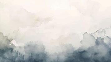 Abstract horizontal watercolor background. Hand drawn texture in grey brown color vector