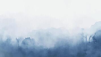 Abstract horizontal watercolor background. Hand drawn brush texture in blue. Brush stroked painting pastel color watercolour vector