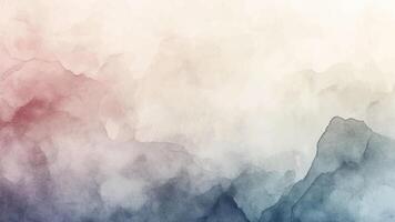 Abstract horizontal watercolor background usage. Hand drawn texture. Brush stroked painting pastel color watercolour vector