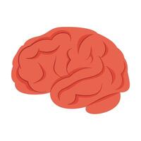 Human brain icon in isometric 3d style on a white background vector