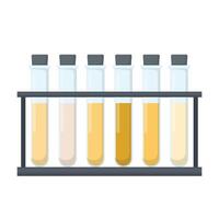 Test tube icon. Flat illustration of test tubes on the shelf icon for web design vector